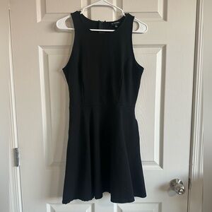 Chic Black Sleeveless Mini Dress